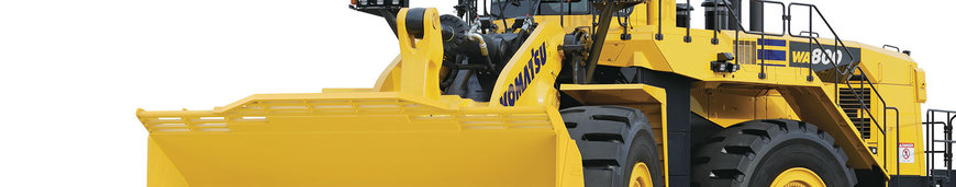 KOMATSU EUROPE PRESENTA LA PALA GOMMATA WA800-8